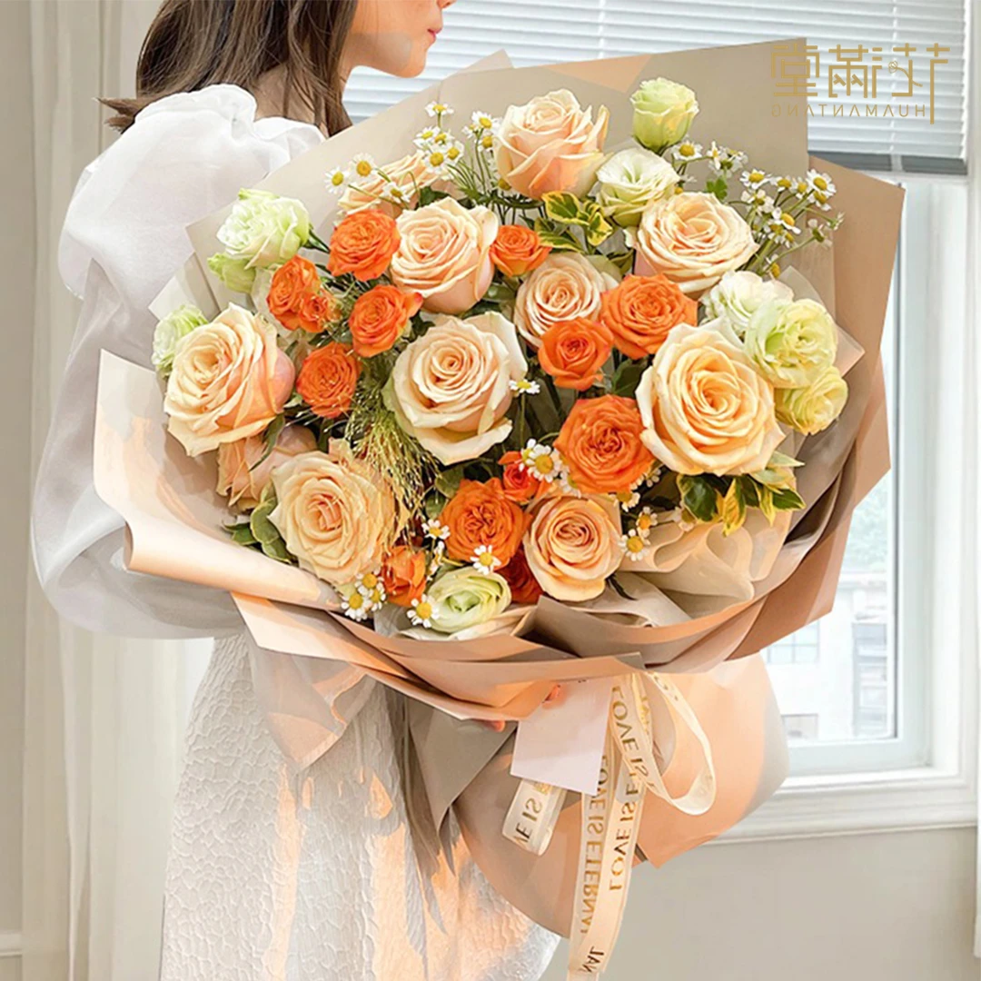 店铺热卖款♥【季百搭香槟系列花束】鲜花直拍·送爱人送老婆女友对象情人节礼物约会表白鲜花小时达同城