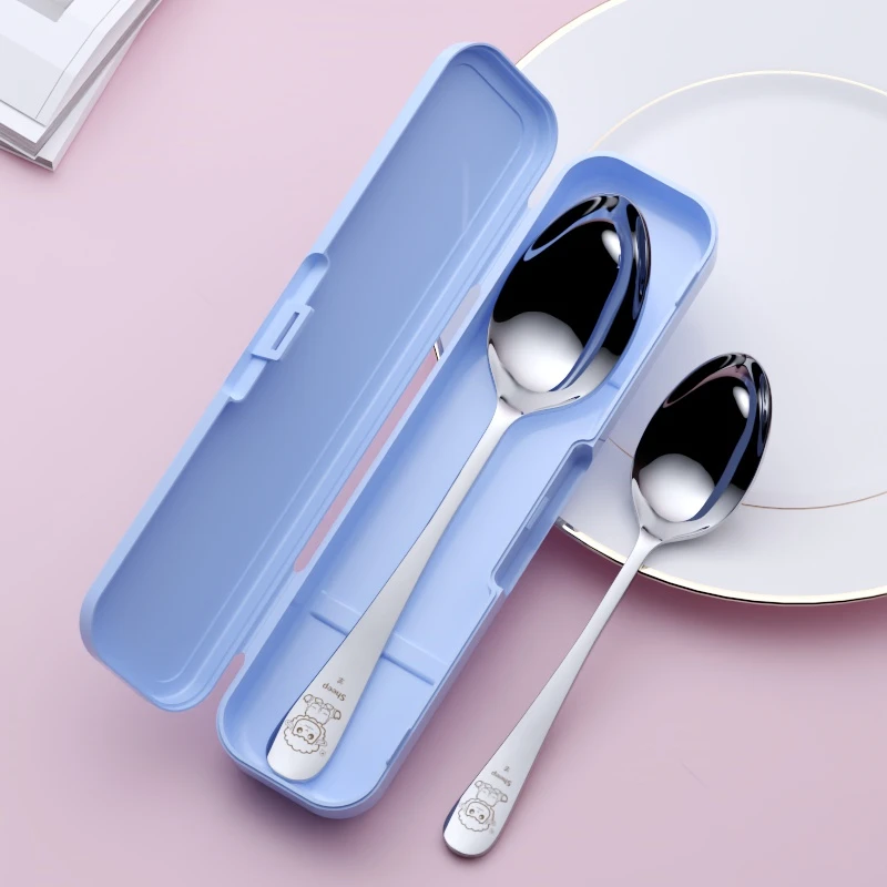 316不锈钢勺子家用汤勺个人专用创意饭勺卡通勺子搅拌勺汤匙调羹