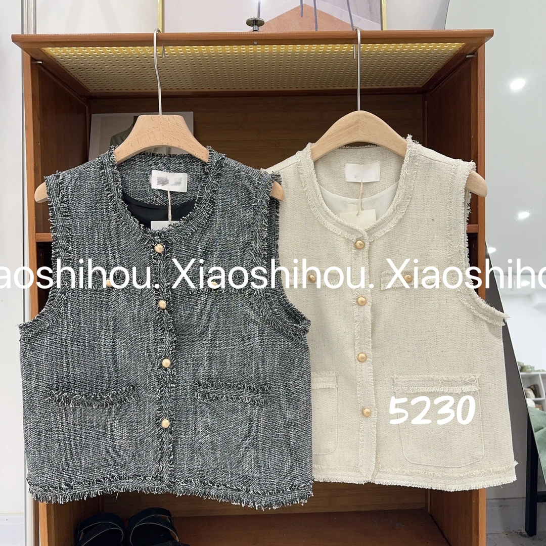 小时候女装店小香风背心马甲5230