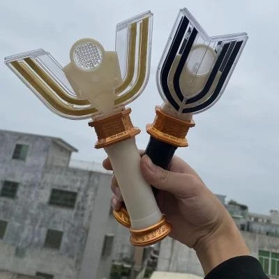 超人力霸王神光棒变声器黑暗迪加召唤器闪光软胶人偶儿童变形玩具
