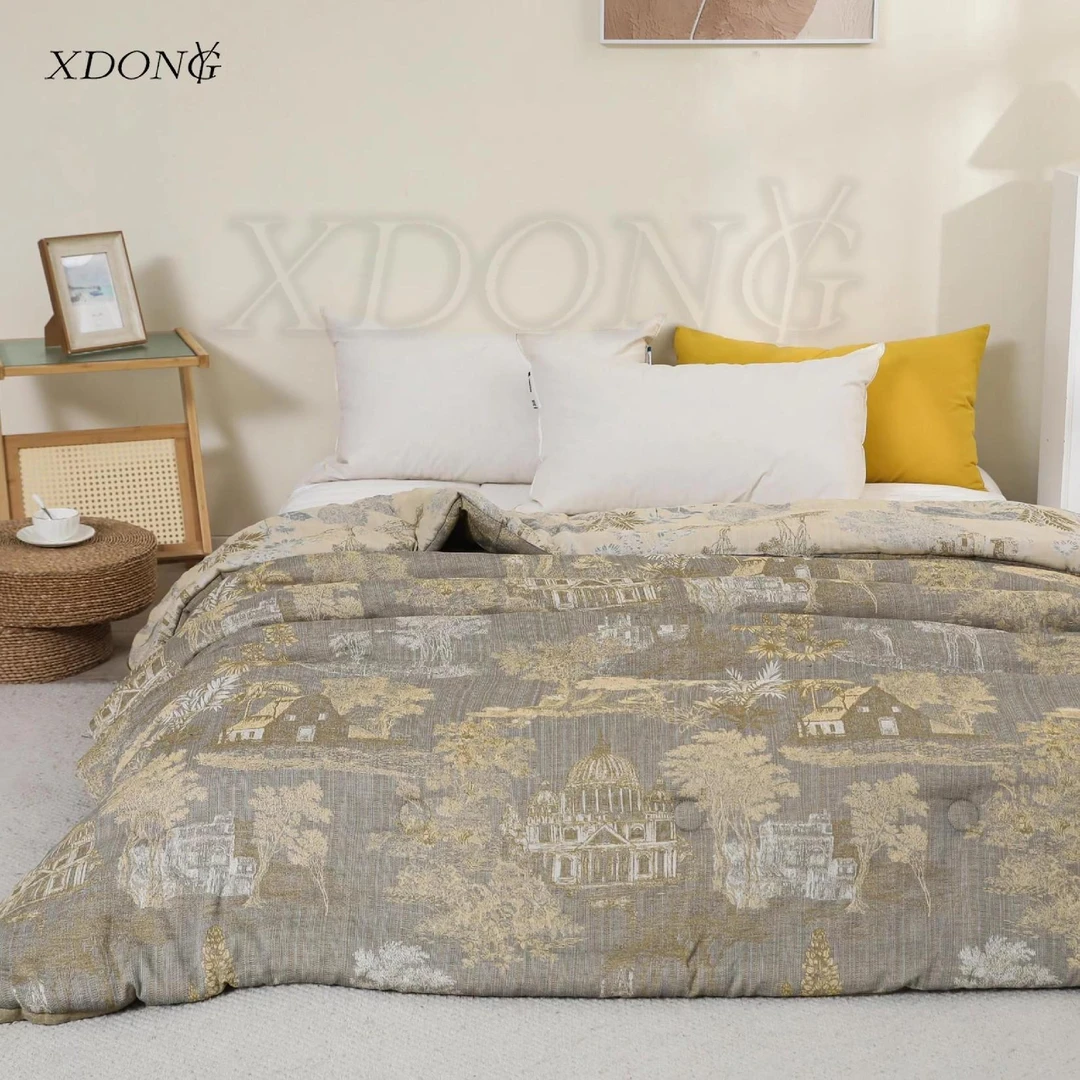 XDONGY（冬云家纺）高端200*230双层纱北欧 进口羊毛冬被