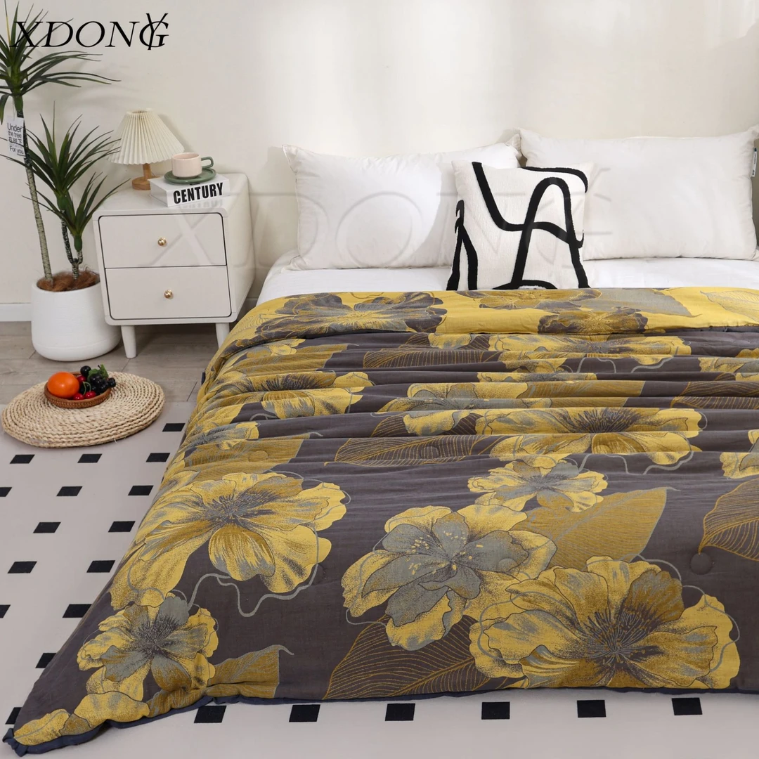 XDONGY（冬云家纺）高端150*200 火山岩纤维蓄热 简约花火 保暖被