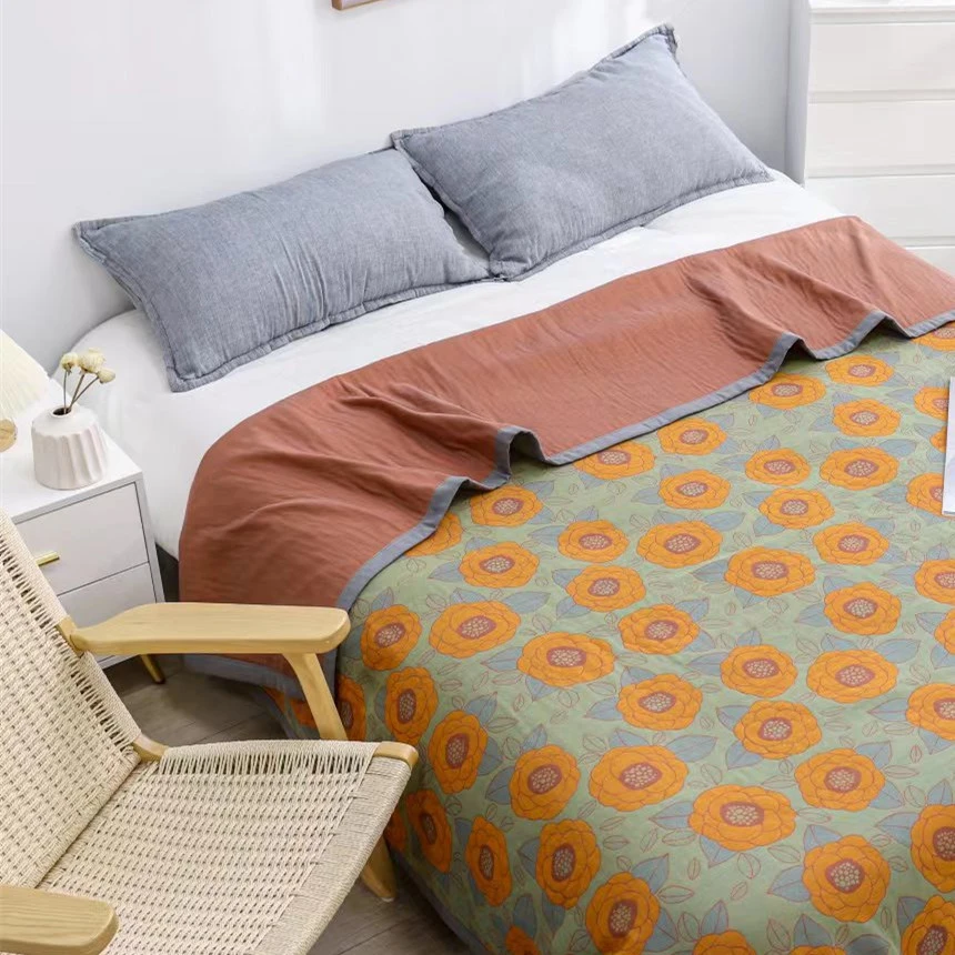 XDONGY（冬云家纺） 200*230 羊毛热感亲肤毯 秋菊黄色大尺寸床盖