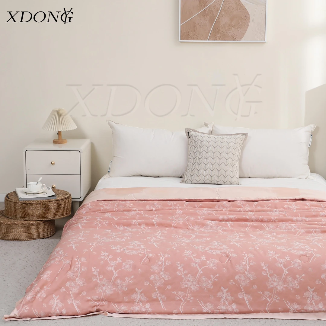 XDONGY（冬云家纺）150*200高奢 艾蔓粉色 燕 窝  蛋白夏被