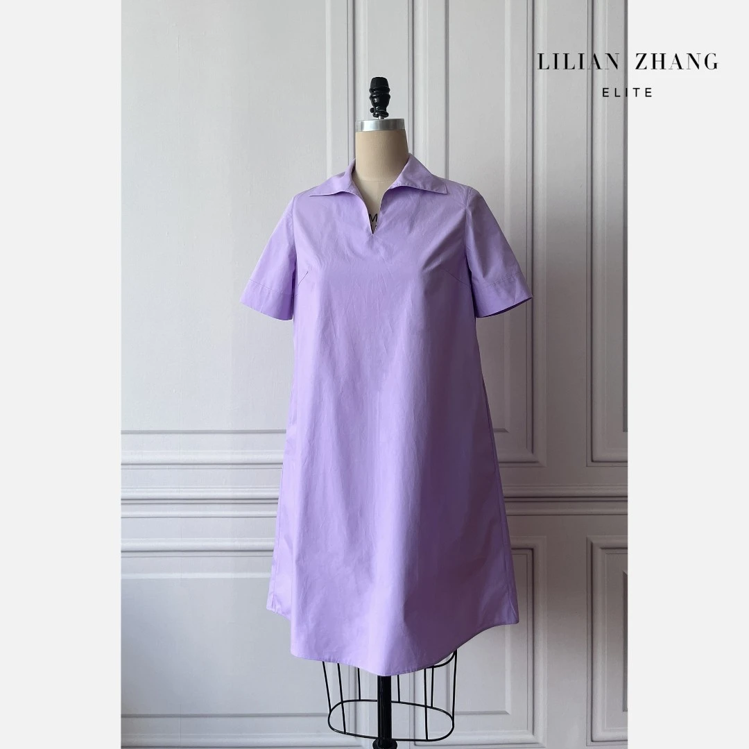 定制-法式风—Lady挚爱衬衫式连衣裙 - 春夏超显瘦连衣裙 2201074