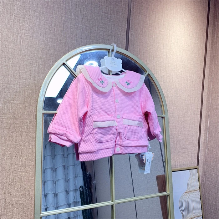 ED386  宝宝粉色上衣外套