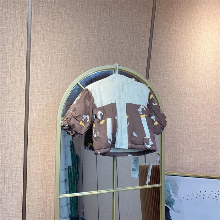 R3144   宝宝拼接加绒厚外套