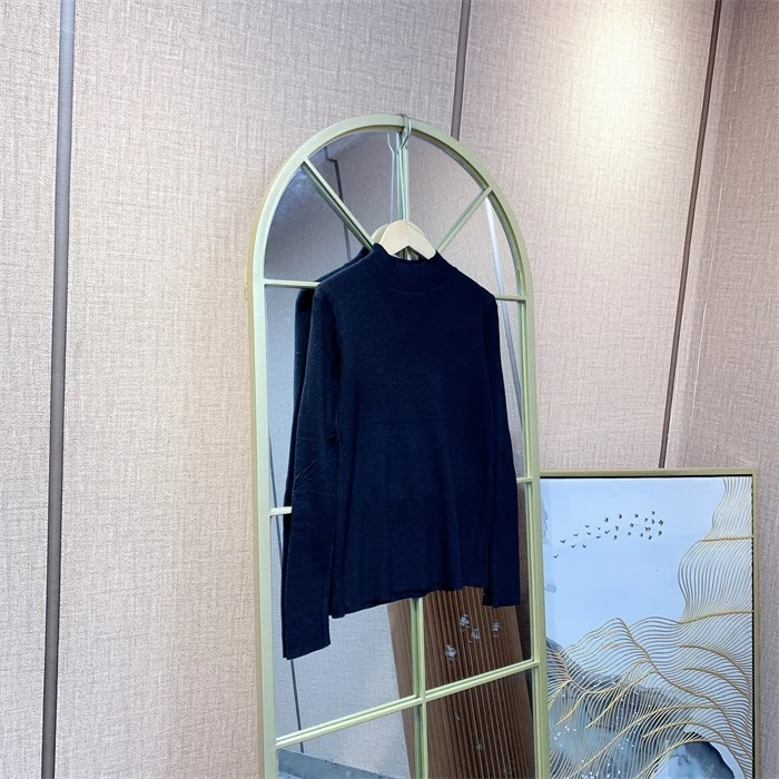 秋冬新款女王气质半高领内搭T恤显瘦打底衫