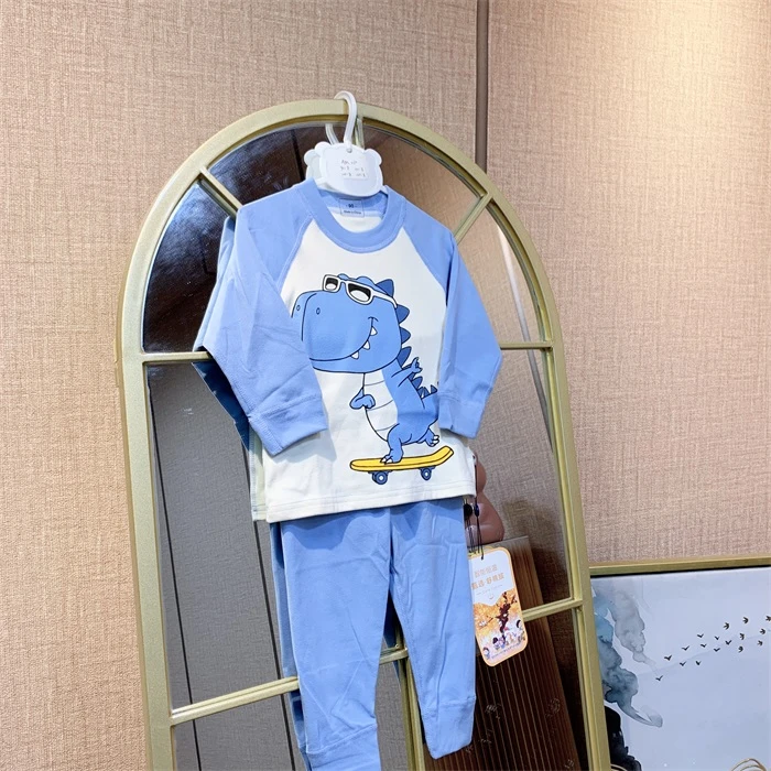 AM010   宝宝蓝色秋衣套装