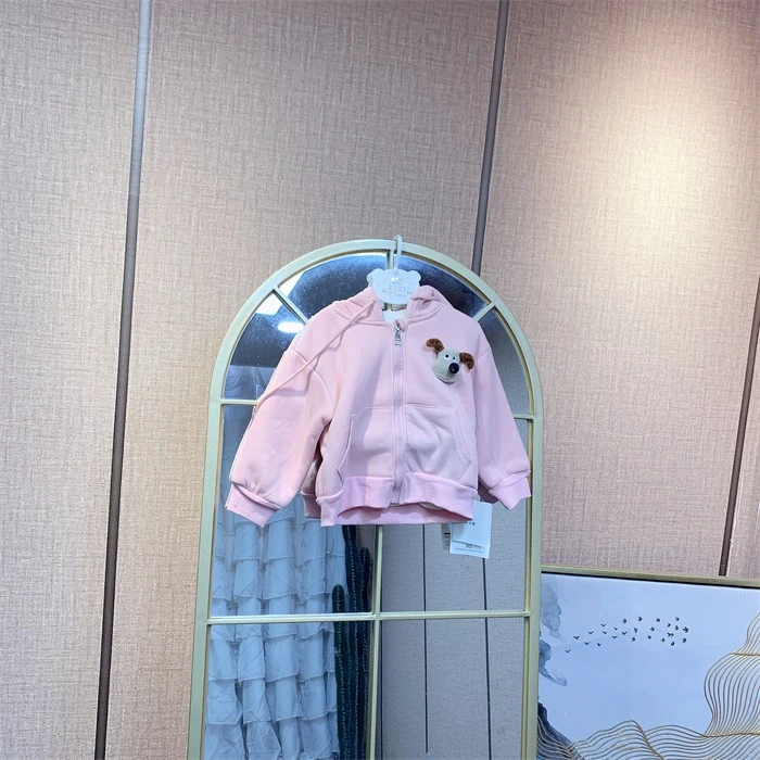AQ159  宝宝粉色加绒厚外套
