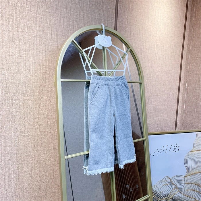 AF134   宝宝灰色阔腿裤子   加绒