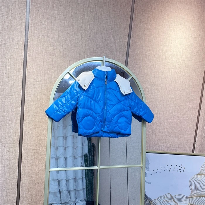 M1524   宝宝蓝色羽绒服 尺码偏小1码