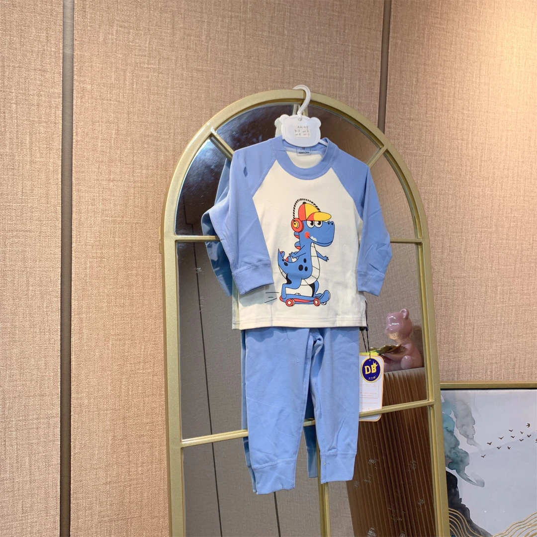 AM019   宝宝蓝色秋衣套装