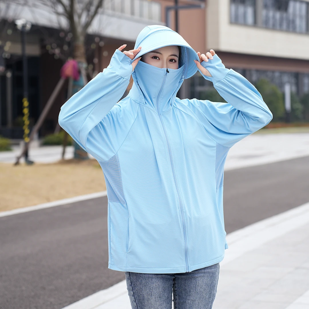胖mm加肥加大码冰丝防晒衣女2024新款薄夏季200斤防紫外线防晒服