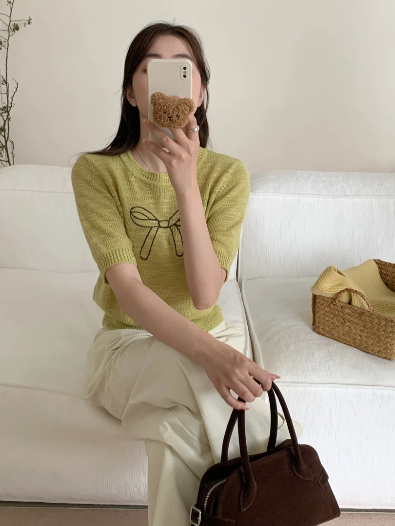 【素简.650193】2025早秋新款小蝴蝶宝藏上新30绵羊毛针织衫