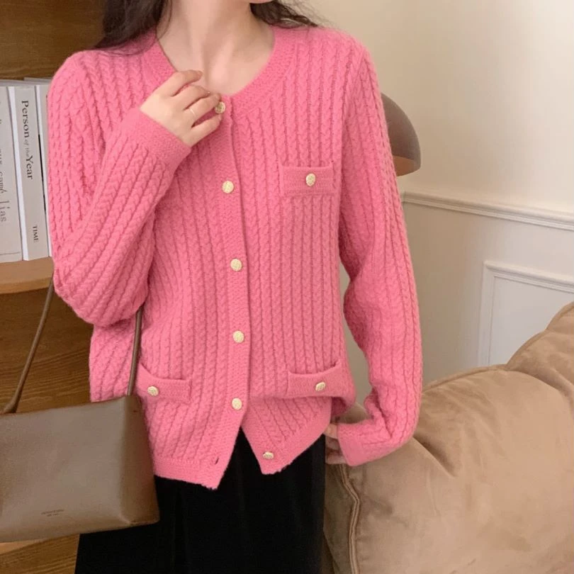 【素简.910113】 防缩100绵羊毛小香风红人上新羊毛衫（1.3福利）