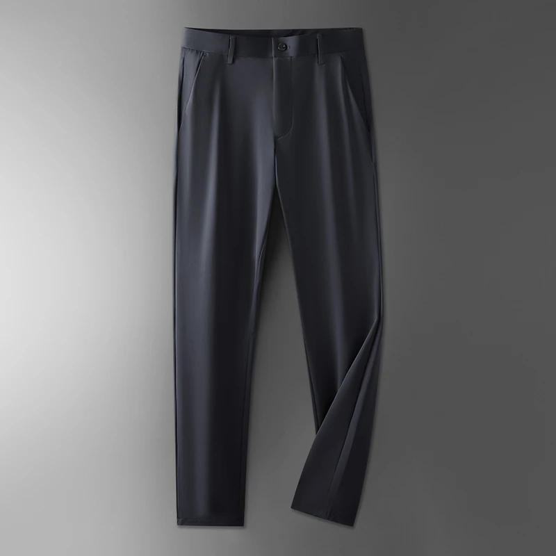 佐基亚加肥加大码男士商务西裤夏季直筒长裤胖子宽松百搭休闲西裤