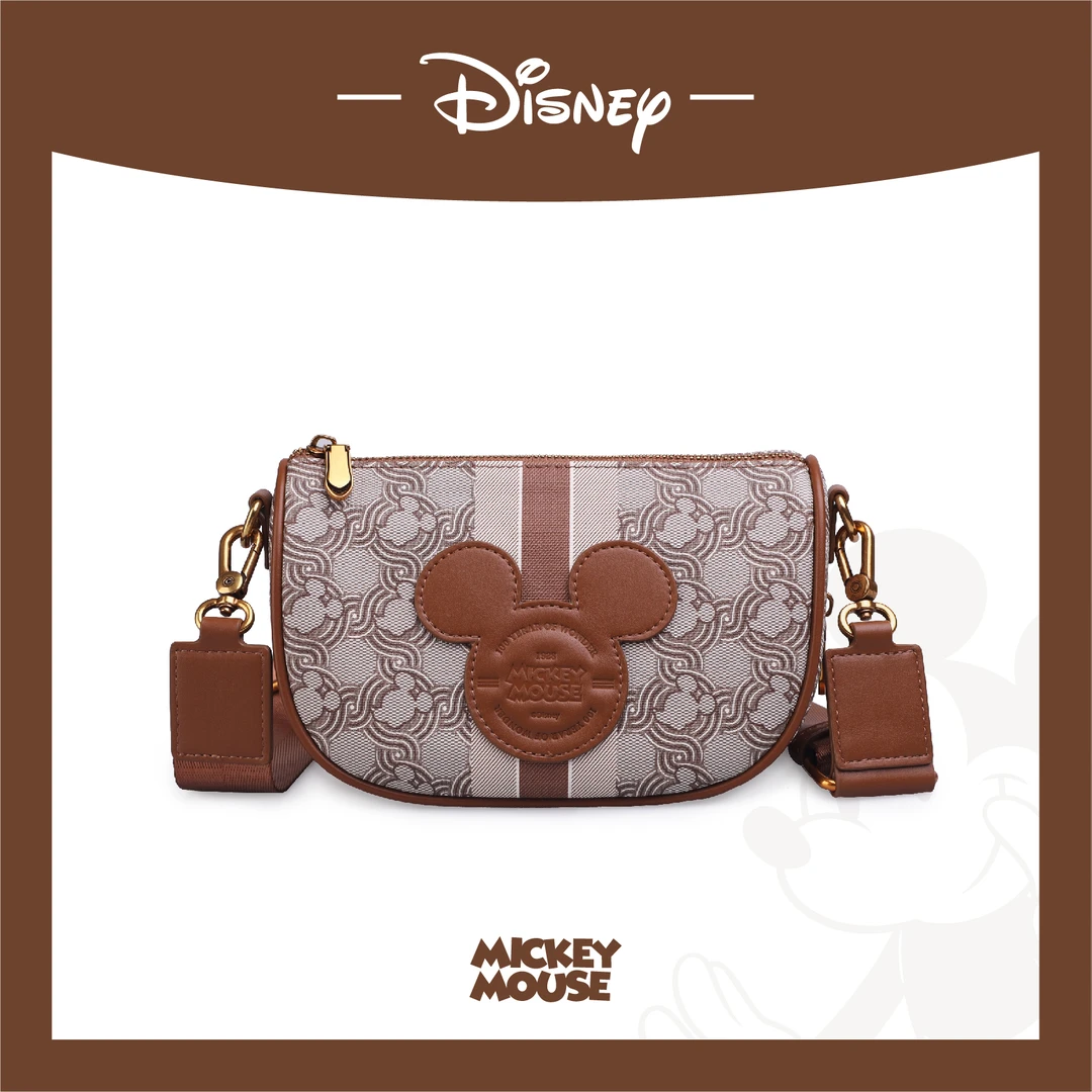 Disney/迪士尼米奇老花系列饺子包单肩斜挎休闲百搭女包