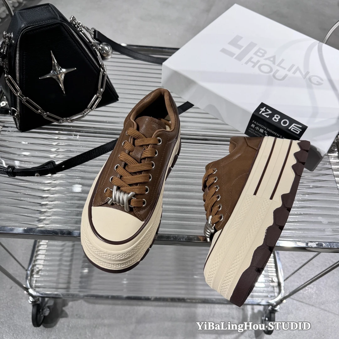 YBLH【24秋冬】松糕底·高级感·休闲板鞋9171