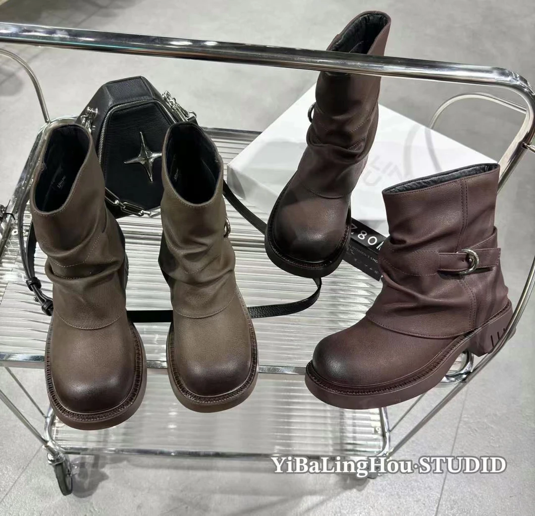 YBLH「简约·裤管堆堆靴」916-6