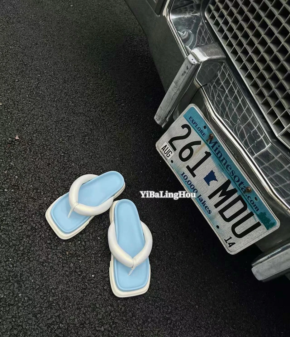 YBLH【多巴胺·方头】人字拖20-88