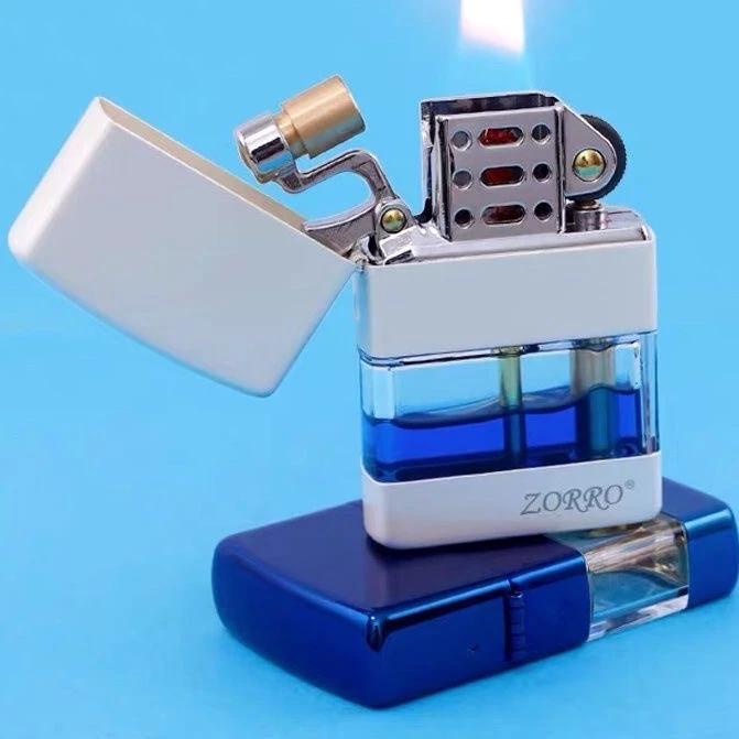 半透明升级款带盖煤油打火机