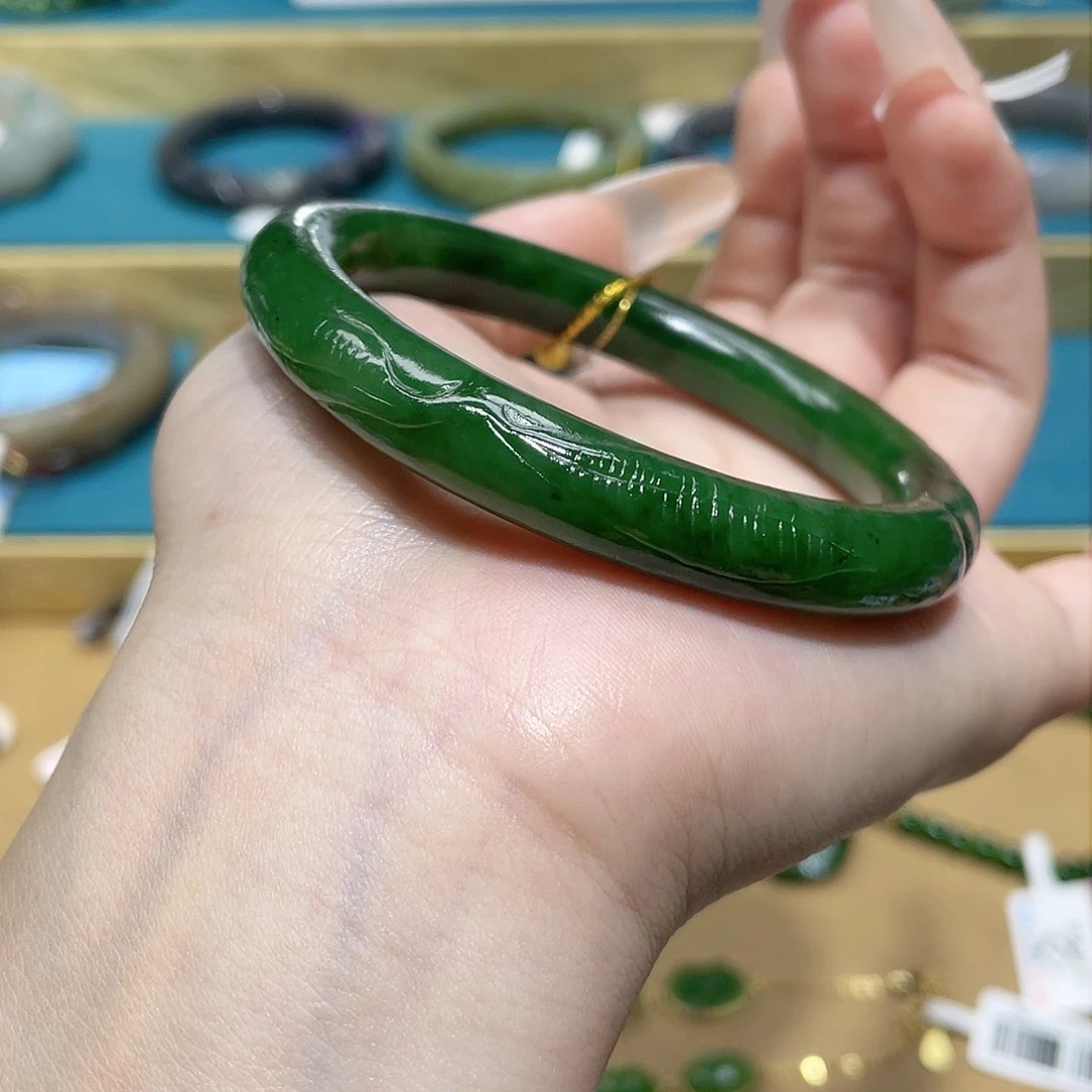 和田玉手镯56编号7未镶嵌