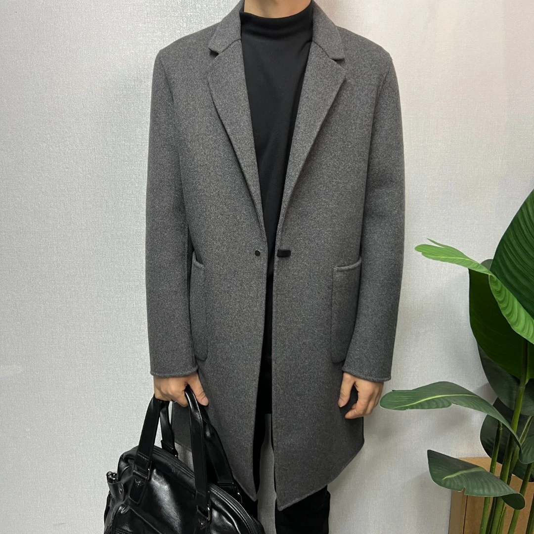 319双面羊毛时尚秋冬中长西服