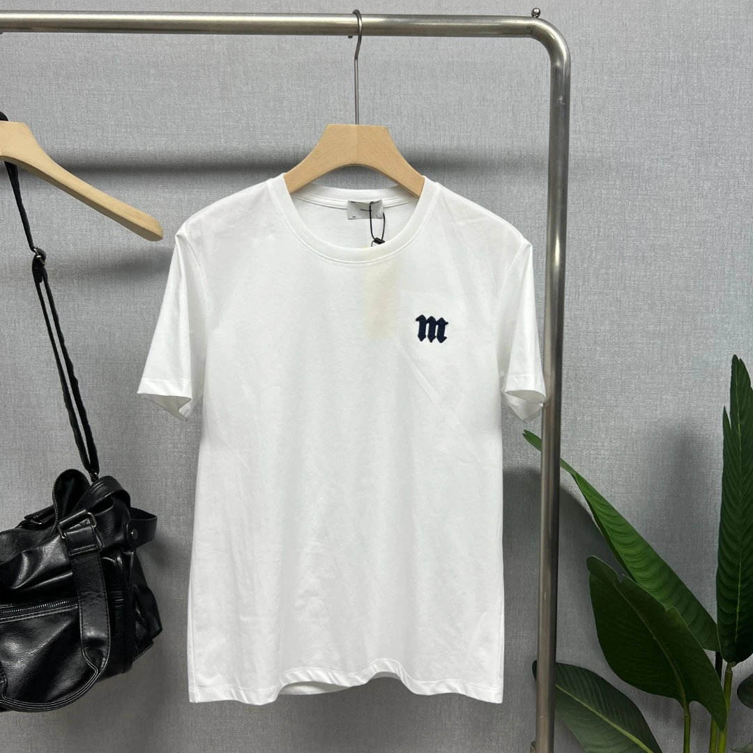 烁高042夏季纯棉t恤白色时尚短袖男士印花半袖春夏高端简约衣服