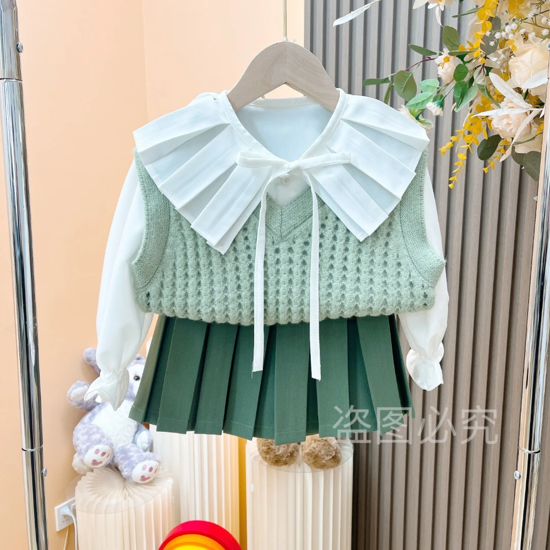 韩范网红炸街童装女童休闲时尚洋气时髦春装中小女童宝宝春天新款