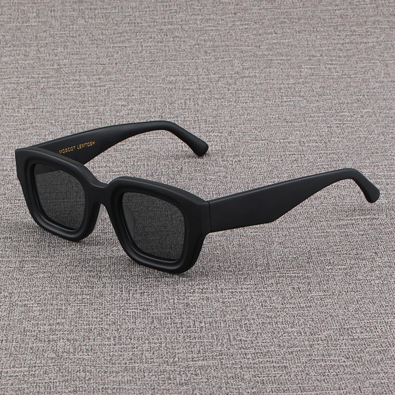 MOSCOT LEMTOSH墨镜男板材磨砂方框眼镜粗厚宽腿墨绿色女款太阳镜
