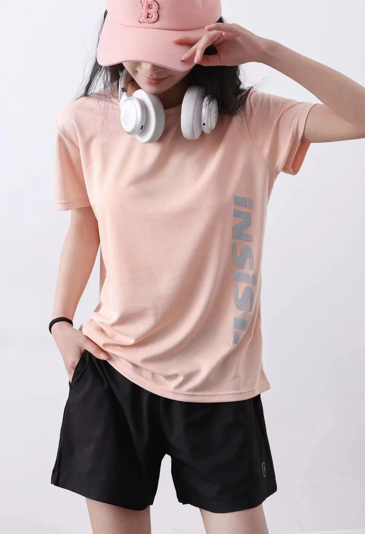 女士速干运动套装健身透气户外跑步短袖短裤休闲服运动套装体育生
