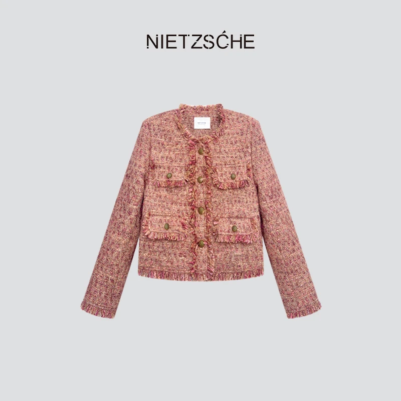 Nietzsche直营｜芭比鹅绒服｜甜而不腻 显白小香风加厚外套61297