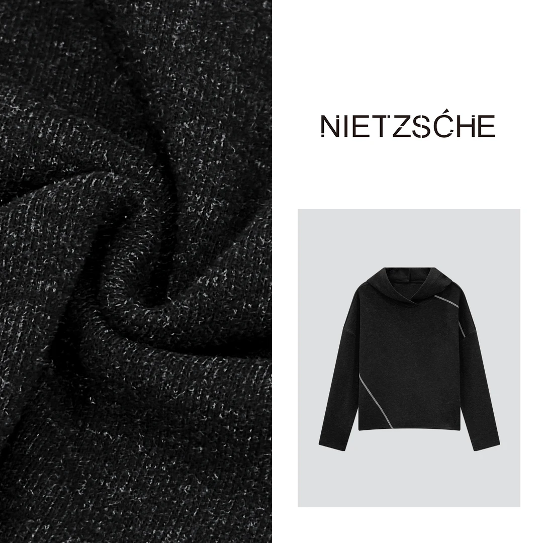 Nietzsche 官方直营｜堪比“羊絨”德绒｜软糯梭哈线连帽卫衣61185