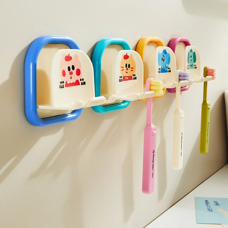 诺室牙刷置物架壁挂式免打孔多巴胺漱口杯挂墙式卫生间洗盘牙刷架