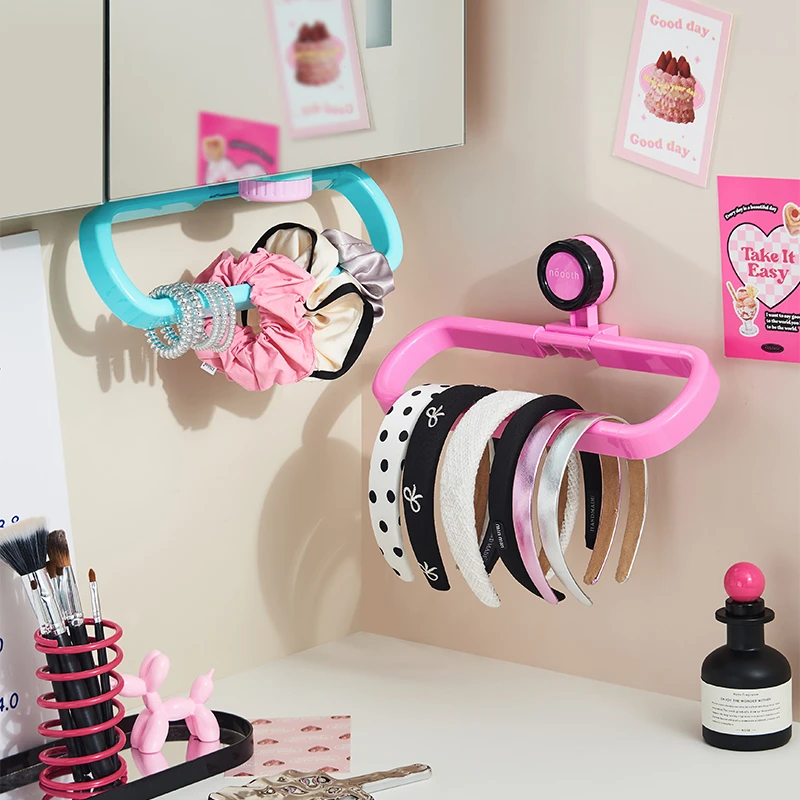 诺室多巴胺吸盘发箍收纳壁挂式家用卫生间头绳发饰发圈发箍收纳架