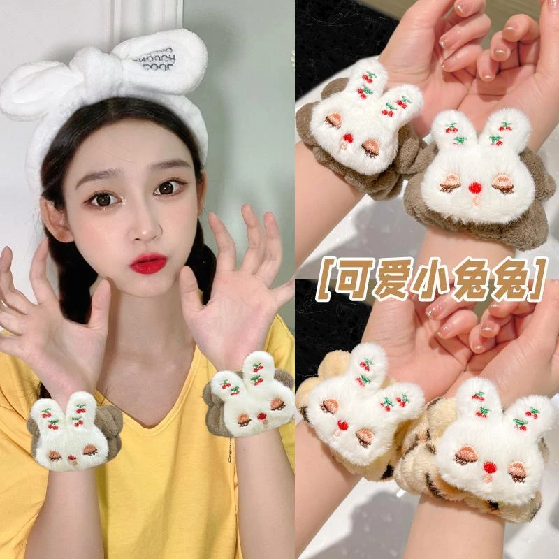 洗漱防洗面用手圈发带发箍儿童护湿袖吸水防水洗脸手腕带防流水