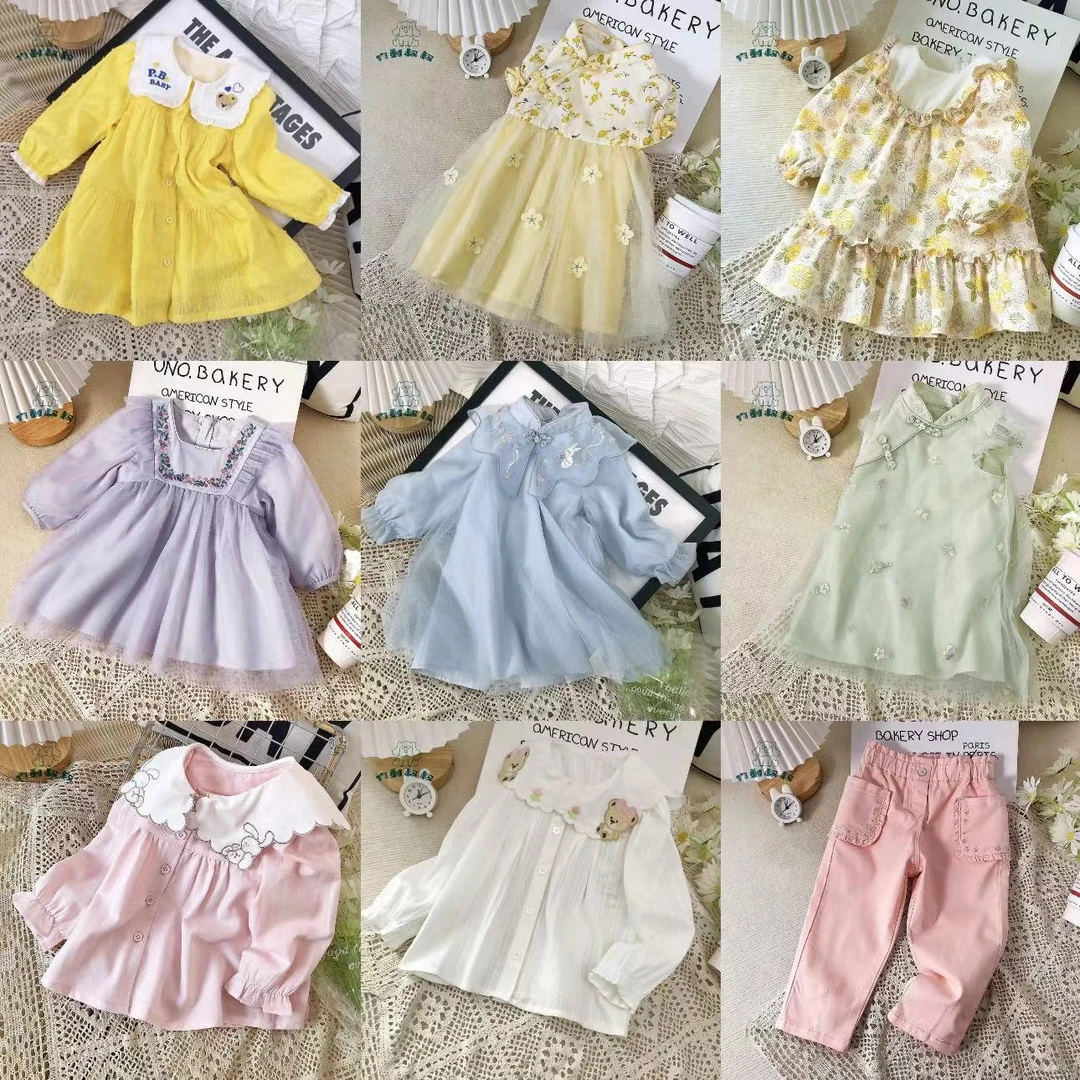 【孤品】儿童卫衣半袖打底裙子女童韩版