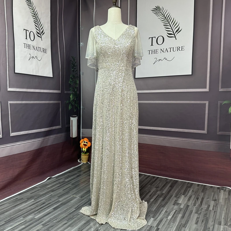 新款名媛佳丽酒宴会主持人晚礼服长款性感修身轻奢气质显瘦连衣裙