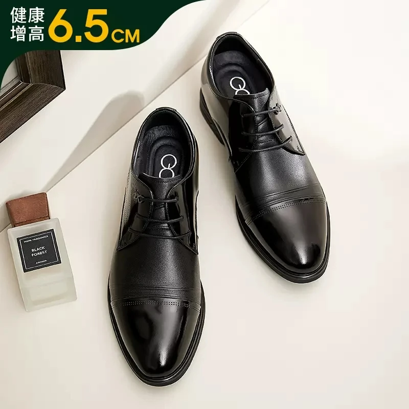 【新郎必备】高哥内增高皮鞋手工商务正装增高鞋新郎结婚宴会男鞋子