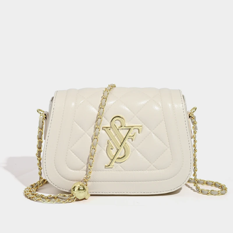 （19cm*7cm*14cm）2025新款经典菱格链条单肩斜挎包