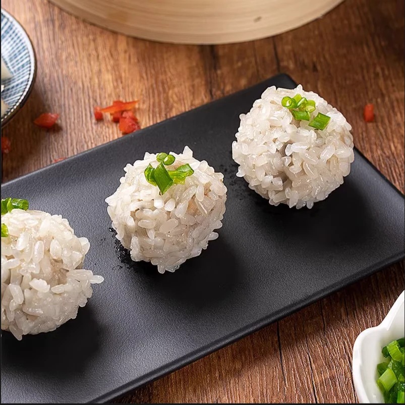 湖北汉川特产糯米珍珠丸子蒸炸莲藕肉质圆子美味好吃锁鲜精致解冻