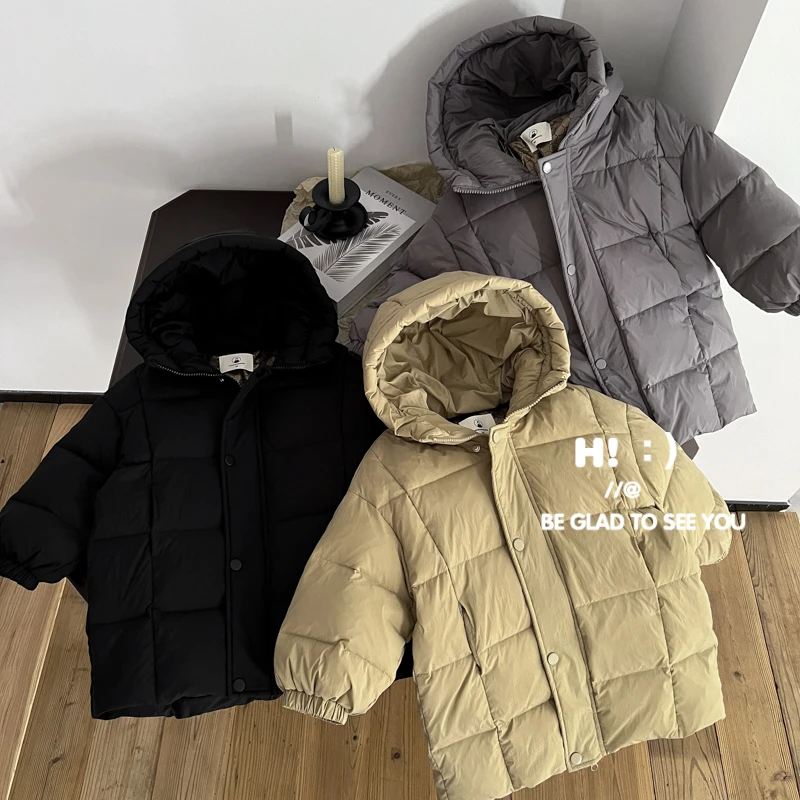 【90白鸭绒】郝叔童品冬季新款网红男童三防羽绒服2024时尚HQ4426