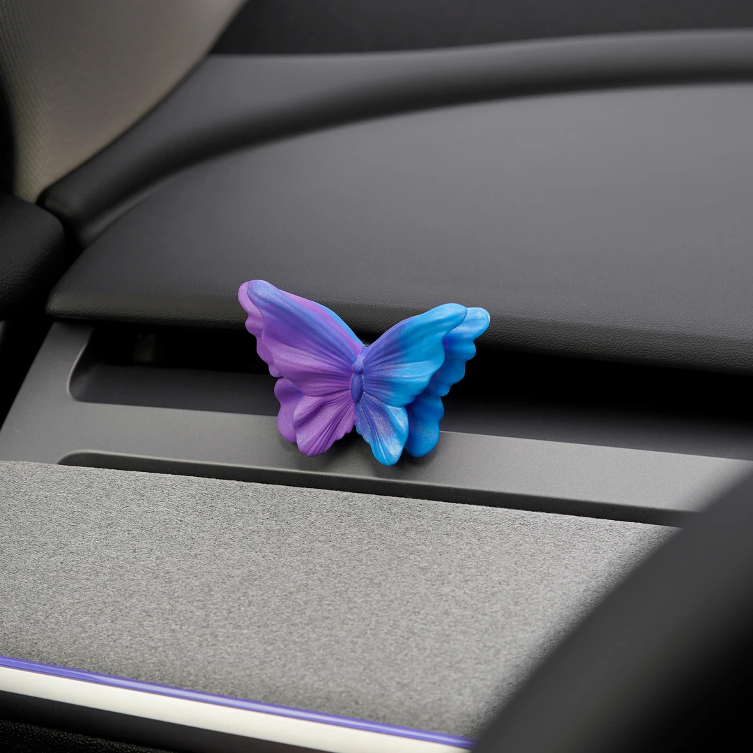 车载空调出风口香薰夹蝴蝶装饰女生创意扩香石适用特斯拉理想问界