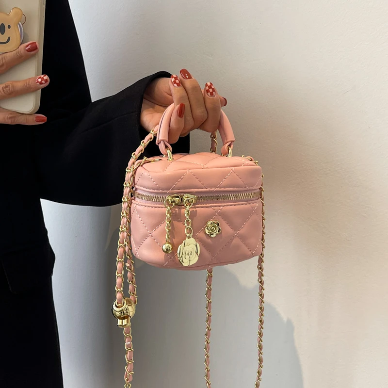 迷你手提小包包女2025新款潮洋气韩版盒子包口红包小众斜挎包女