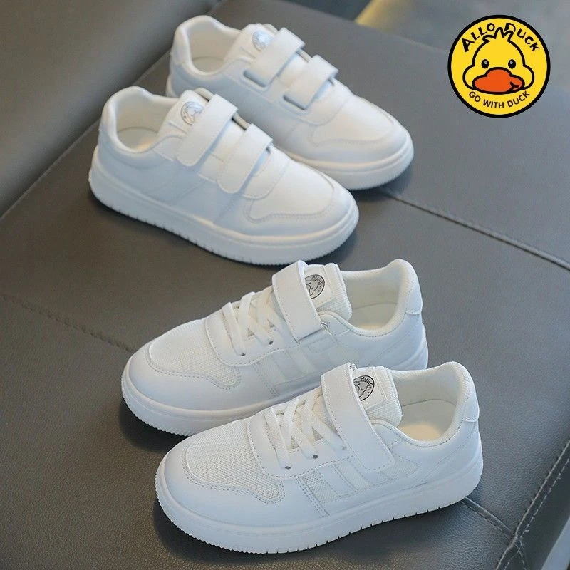 六一儿童小白鞋夏季女童透气单网鞋白色运动鞋校园超轻薄男童板鞋