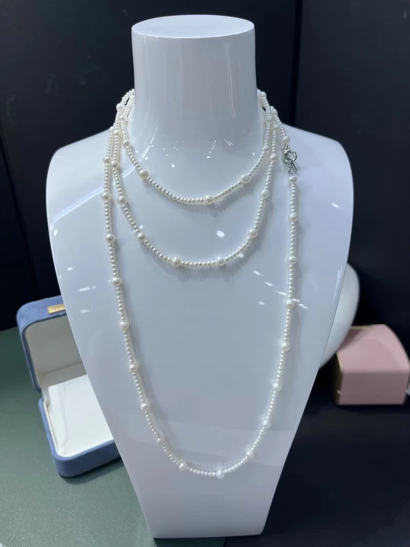 2-3/3-4 淡水珍珠毛衣链