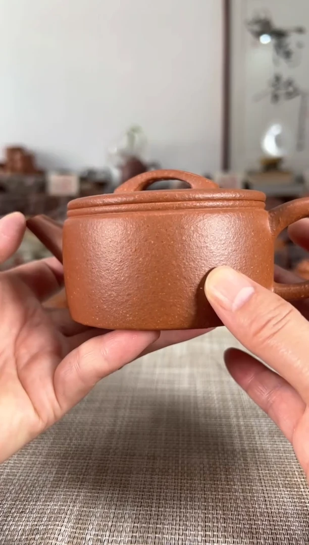 【闪购商品】紫砂茶壶精工【平底汉瓦】230cc左右16目红降