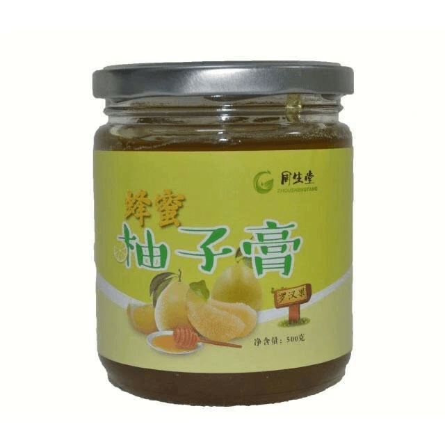 特产湘西凤凰 周生堂蜂蜜膏 柚子茶水果茶冲泡饮料品果酱果味罐装