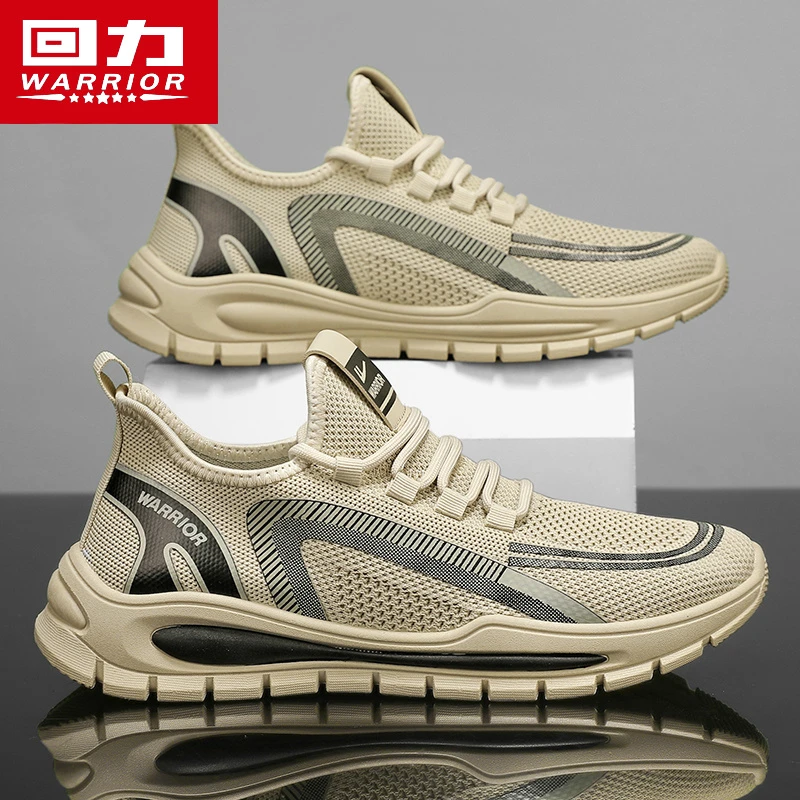回力男鞋2024年春夏季新款飞织网面透气薄款运动休闲百搭跑步鞋子